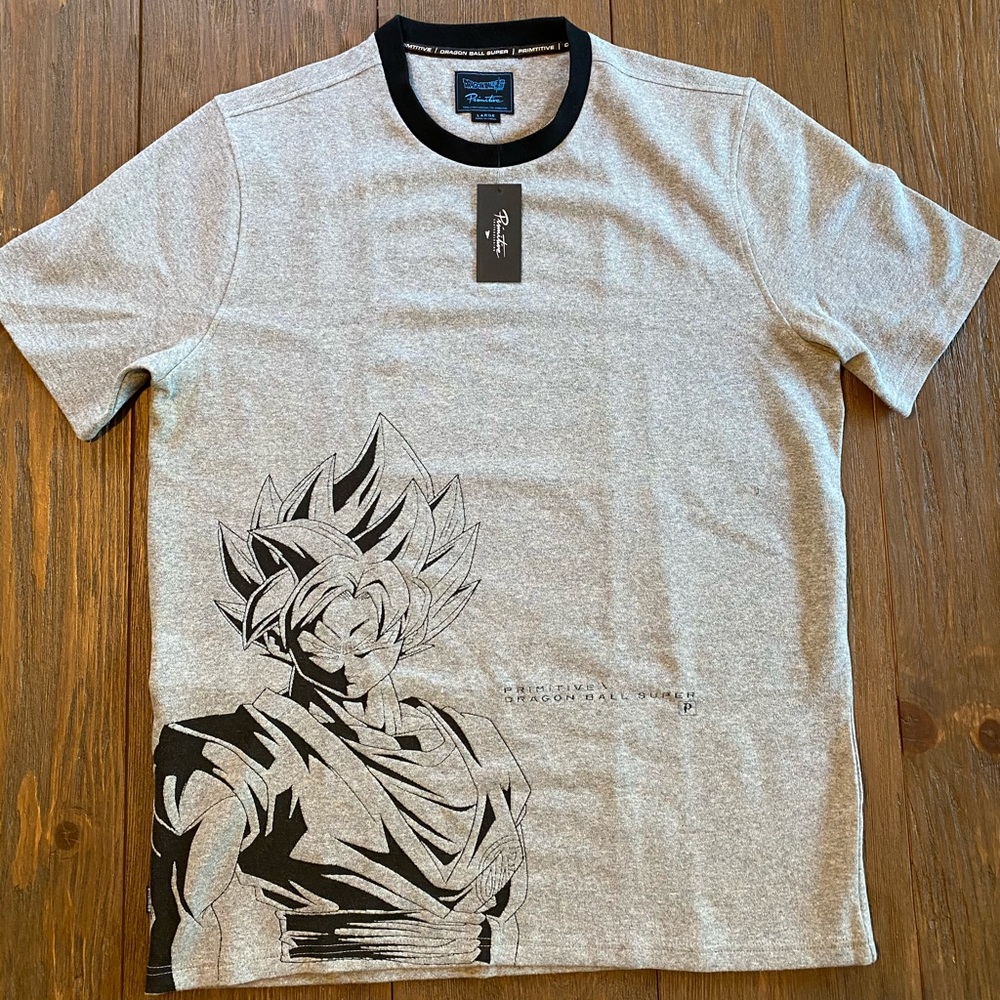 Primitive X Dragon Ball Super Goku Grey T-Shirt